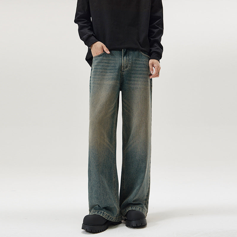 Straight Type A Jeans For Men