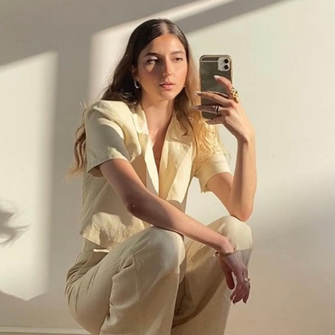 Suit Summer French Short-sleeved Suit Pants