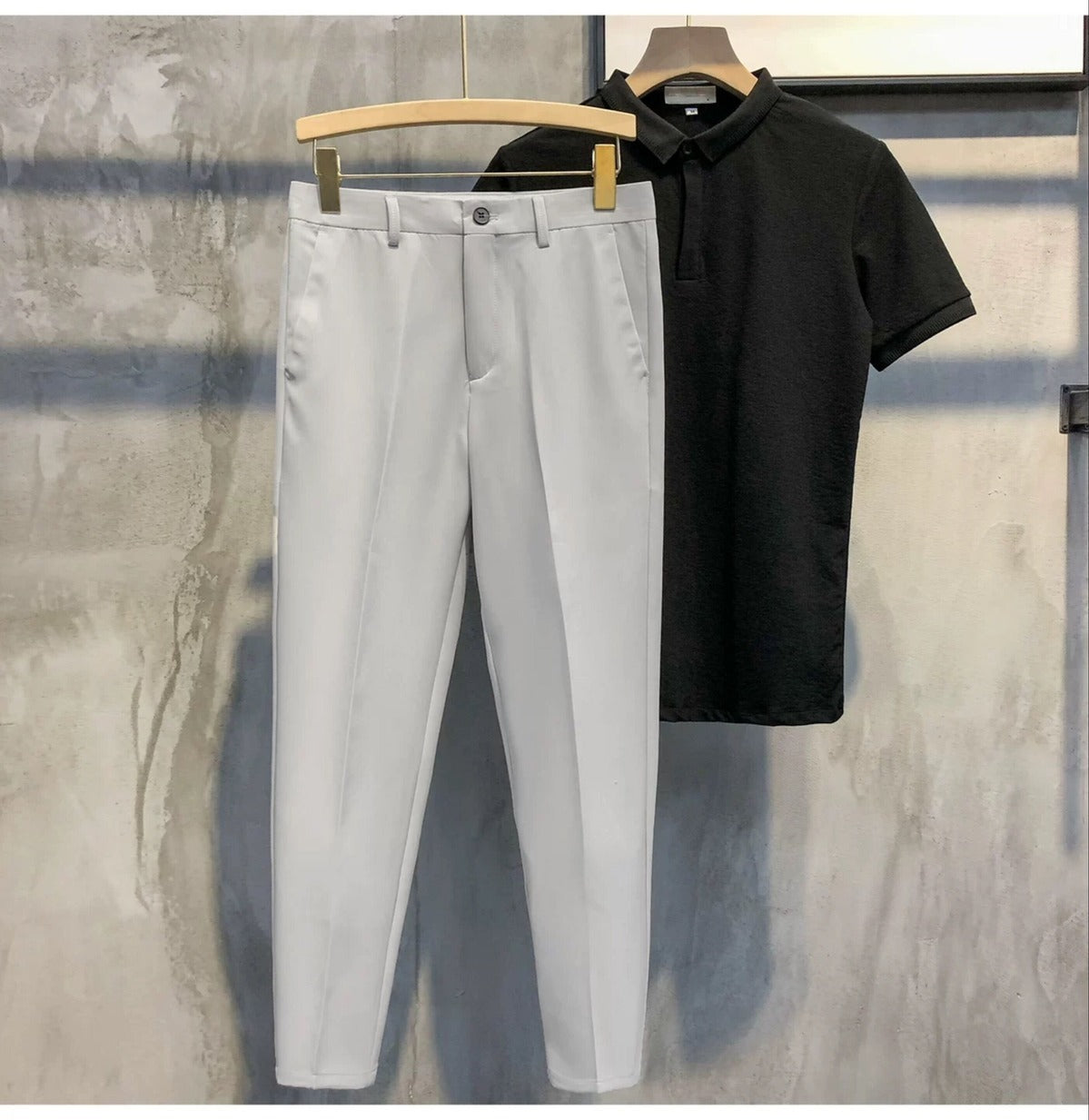 Men's Casual Slim All-match Cropped Pants