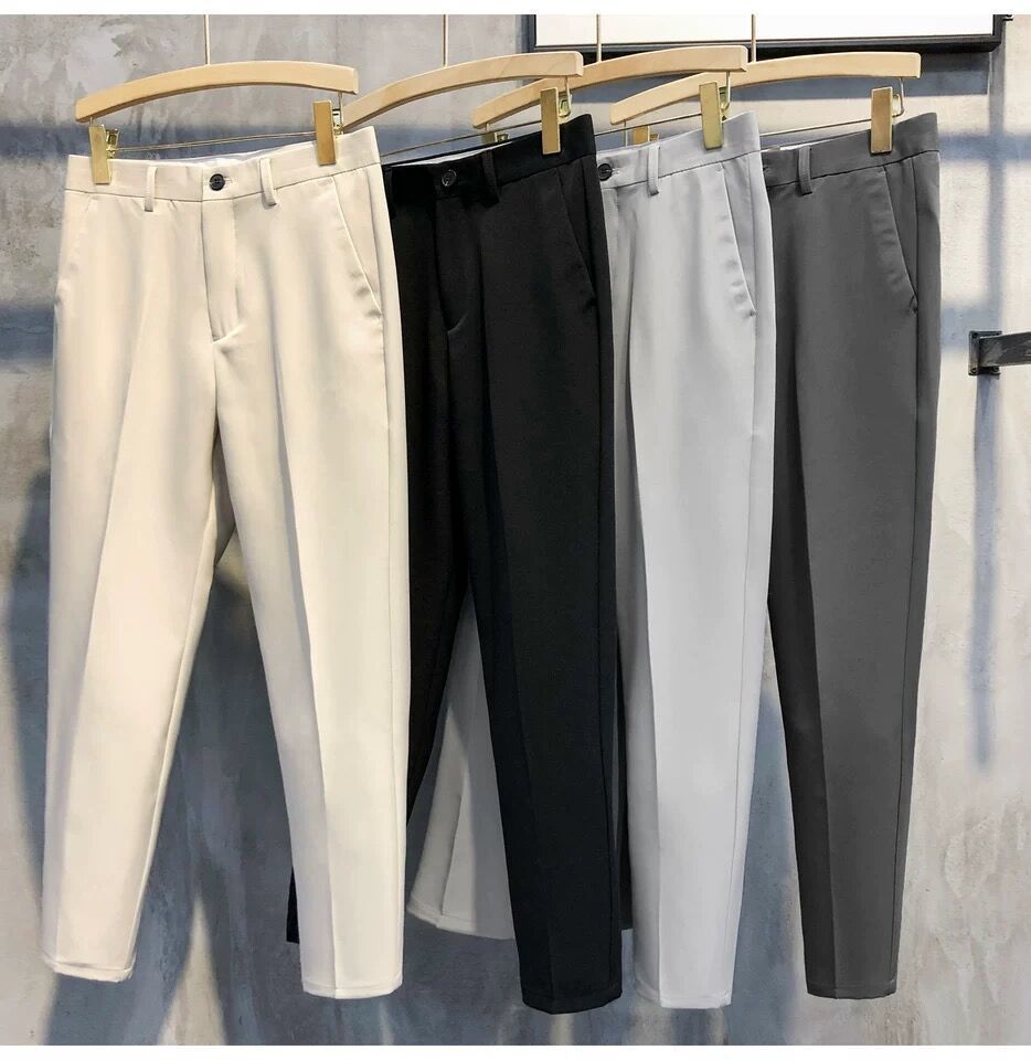 Men's Casual Slim All-match Cropped Pants