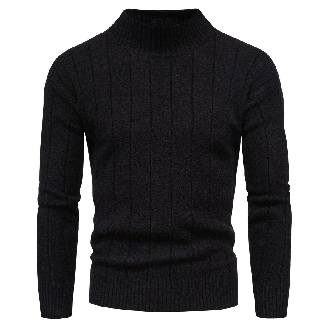 Solid Striped Men's Sweater Base