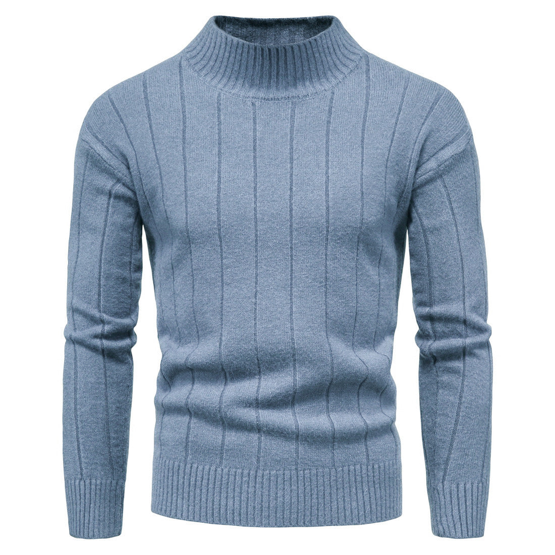 Solid Striped Men's Sweater Base