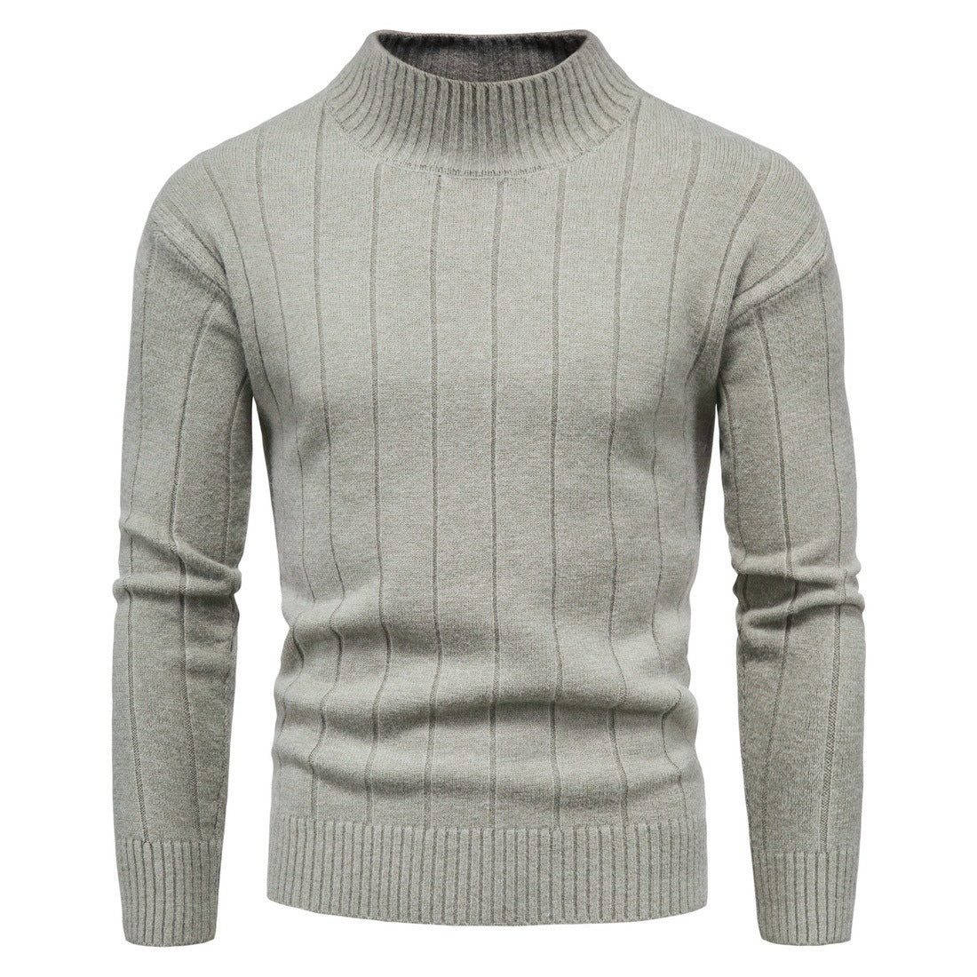 Solid Striped Men's Sweater Base
