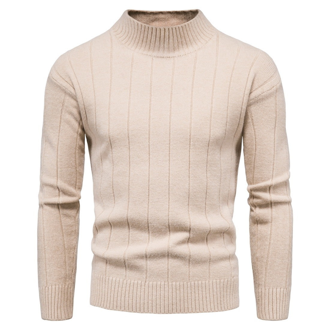 Solid Striped Men's Sweater Base