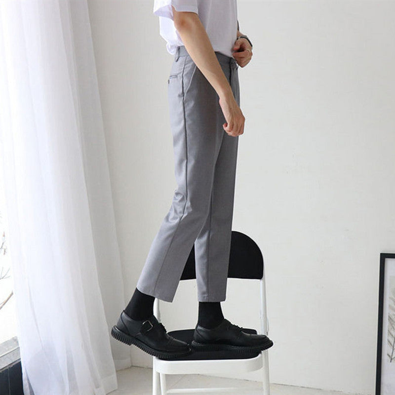 Men's Suit Pants Nine Minutes Loose Suit Straight Pants