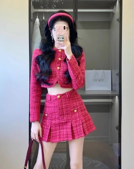 Suit Socialite Slimming Short Top Coat High Waist