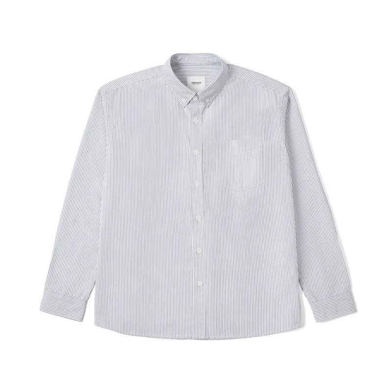 Oxford Vintage Stripe Casual Long-sleeved Shirt For Men