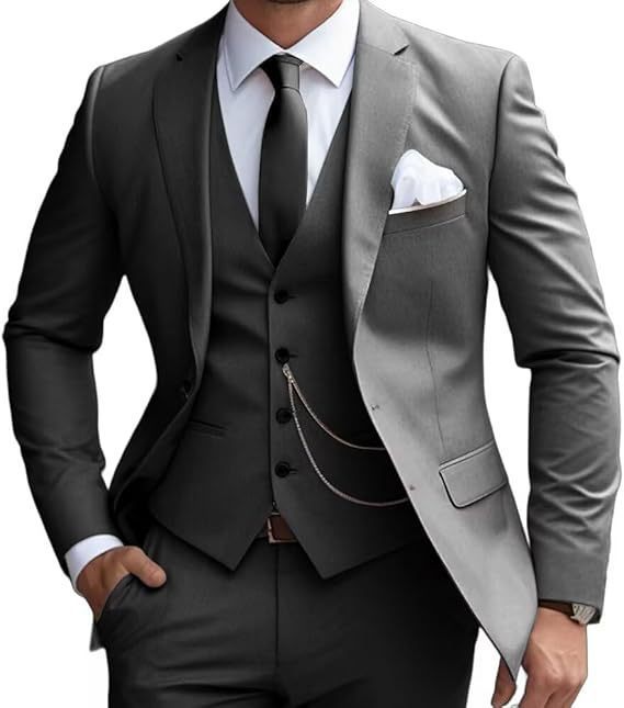 Traje de negocios ajustado para hombre, estilo banquete, formal.