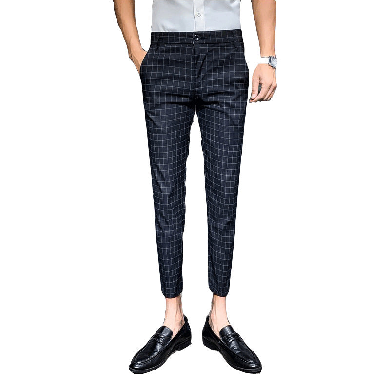 Plaid suit pants
