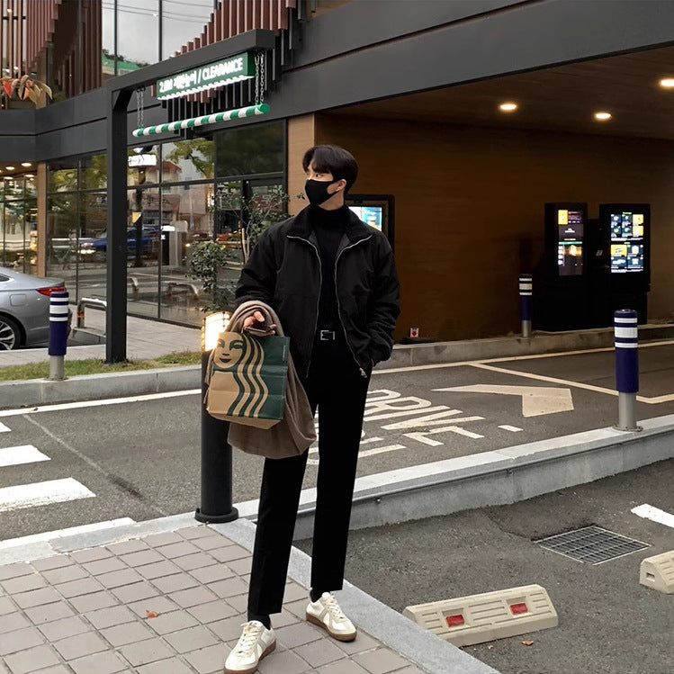 Men's Retro Lapels Cotton-padded Coat Winter Cotton-padded Jacket