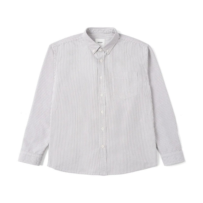 Oxford Vintage Stripe Casual Long-sleeved Shirt For Men