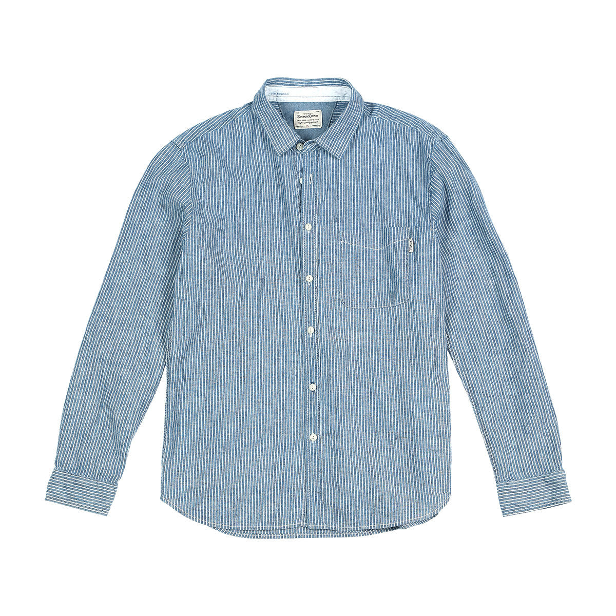 Cotton linen long sleeve shirt