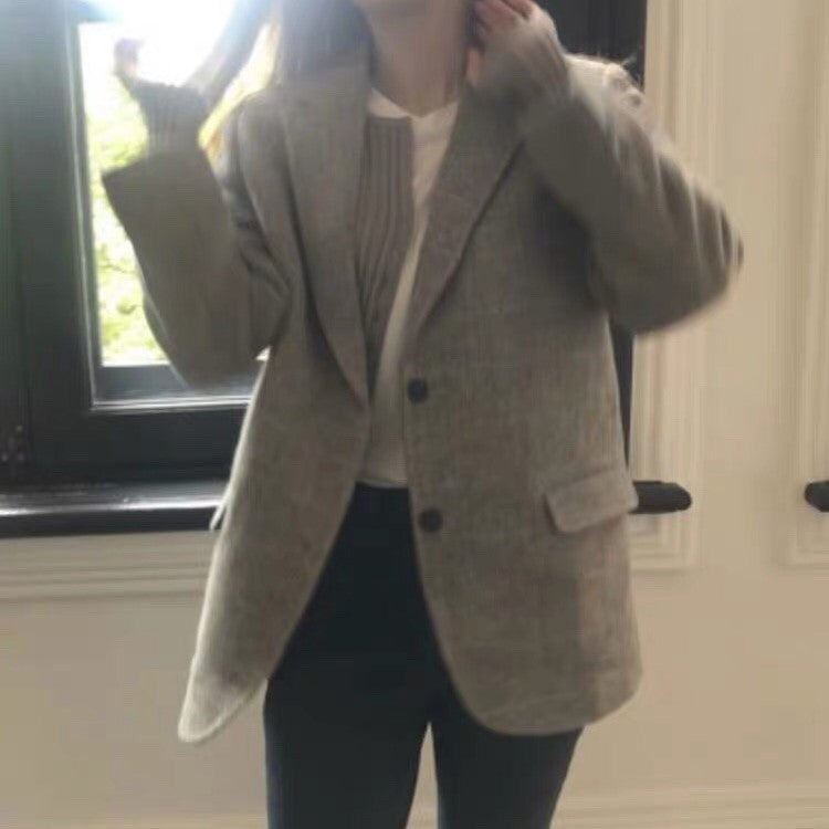 Women Spring Korean Wool Suit