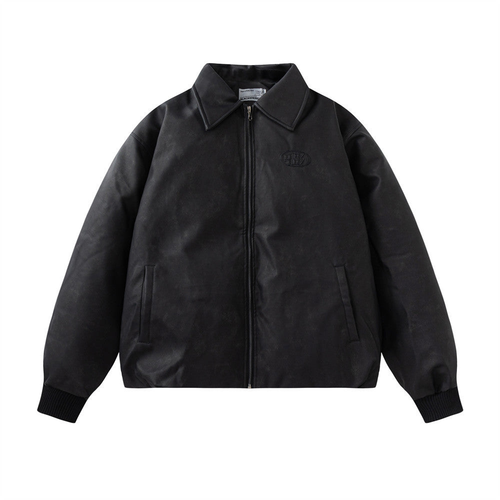 Rock Thickened PU Leather Jacket Men