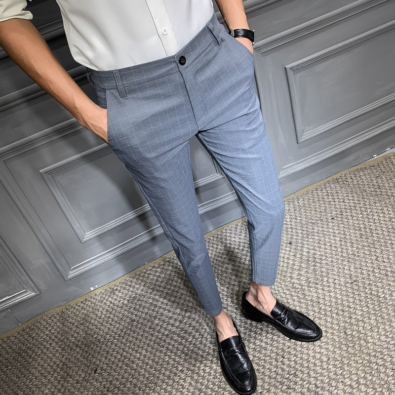 Plaid suit pants