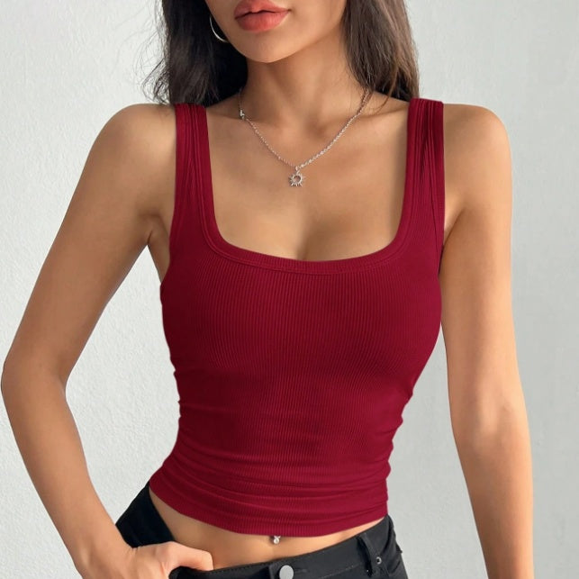 Top With Deep U-Neck And Racerback