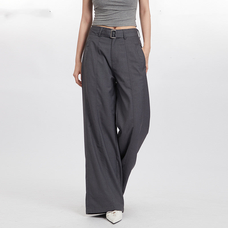 Simple Trousers Women's Straight Drooping Loose All-matching Casual Pants