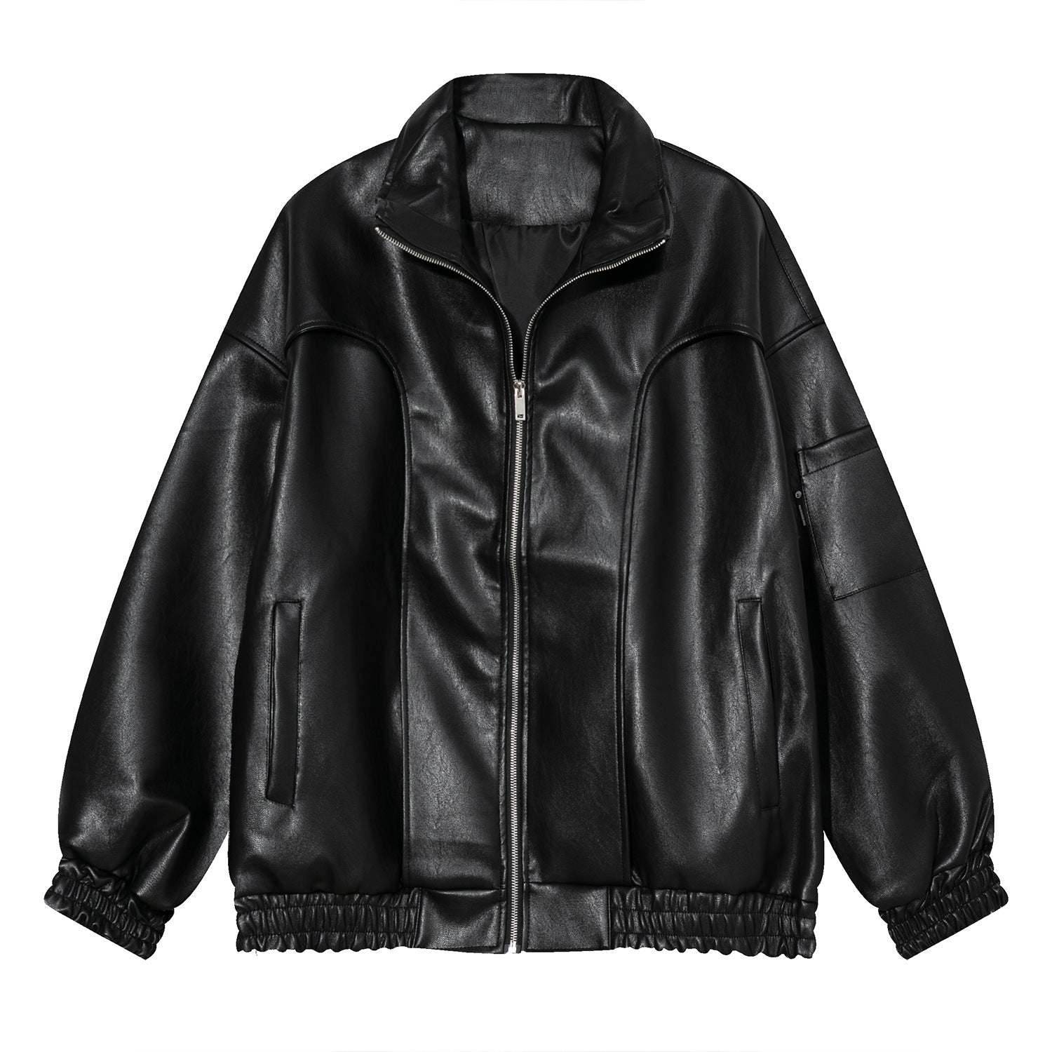 Winter Loose Leather Jacket Men