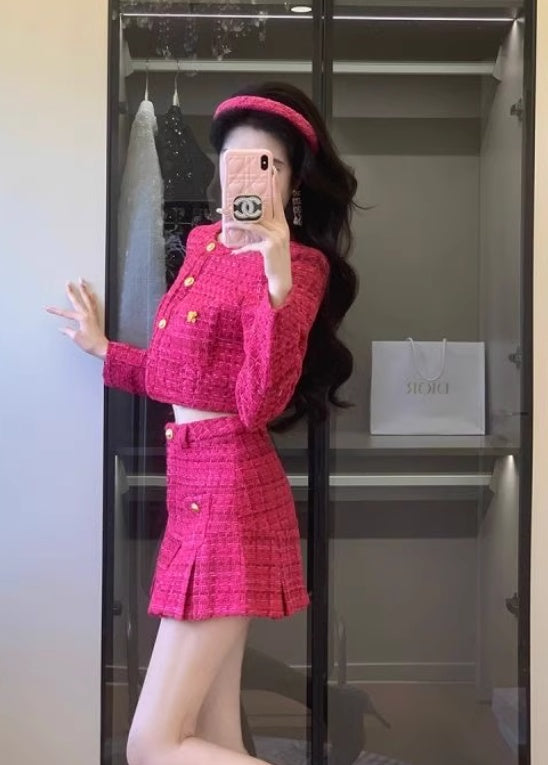 Suit Socialite Slimming Short Top Coat High Waist