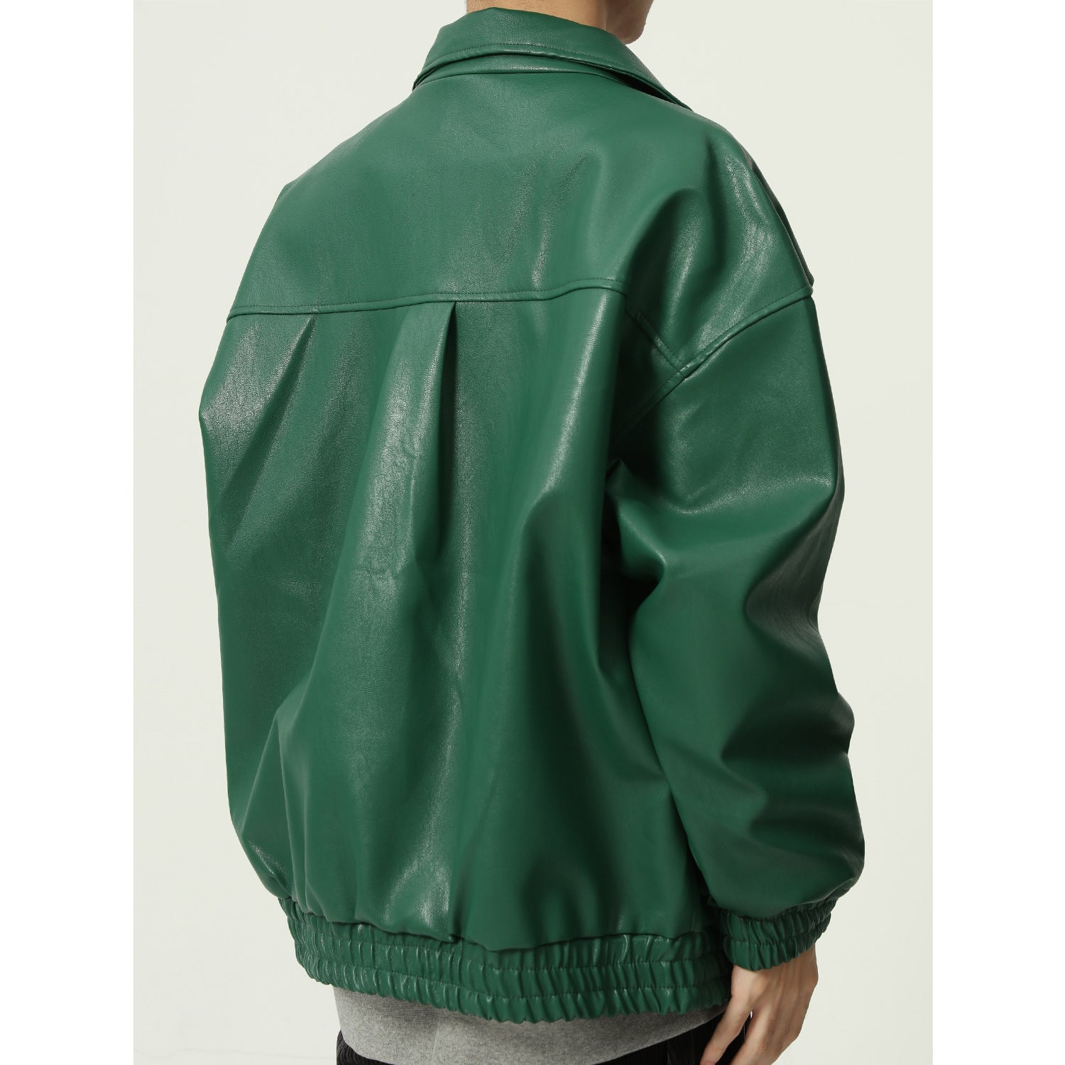 Winter Loose Leather Jacket Men
