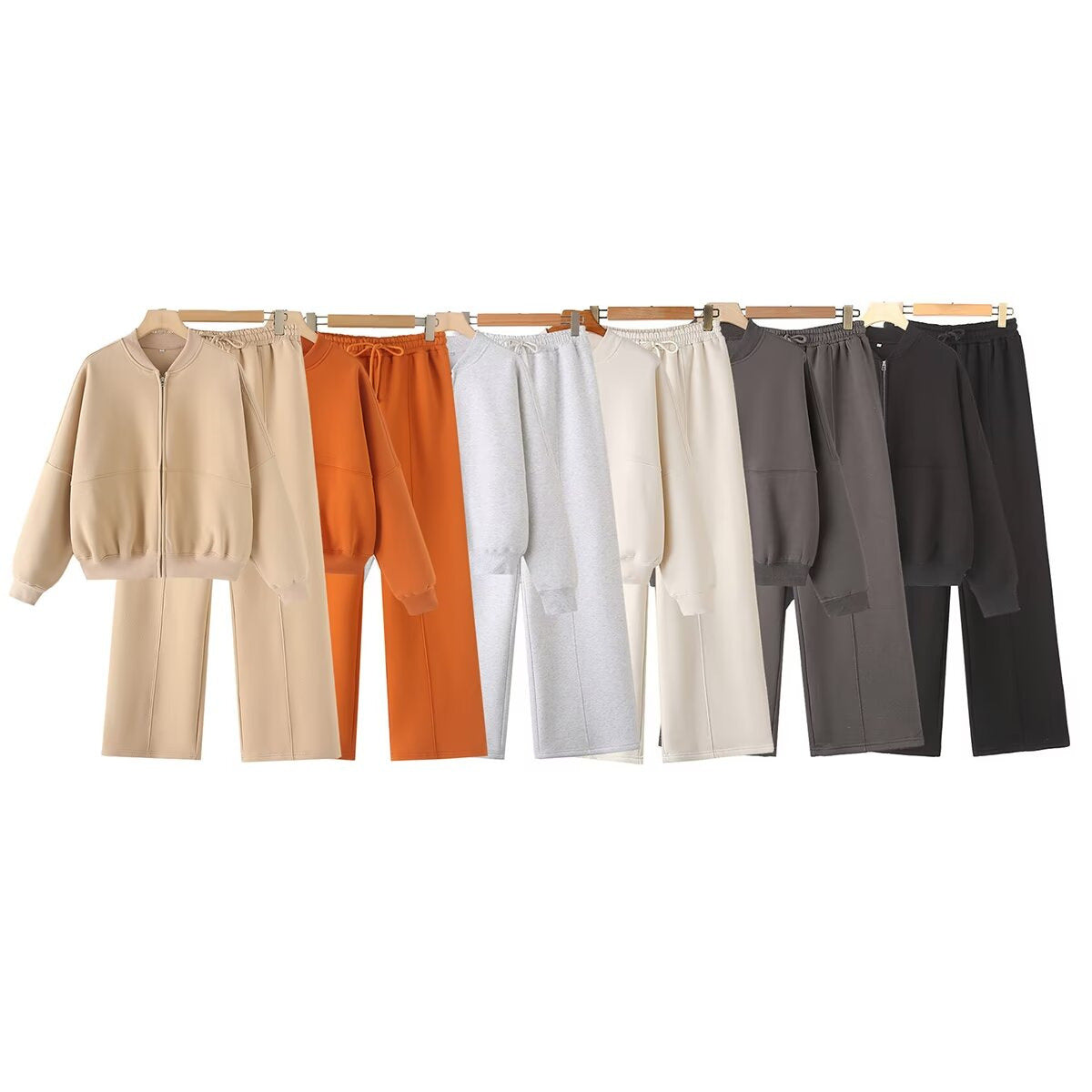 Jacket Coat Sweatshirt Elastic Waist Pants Suit