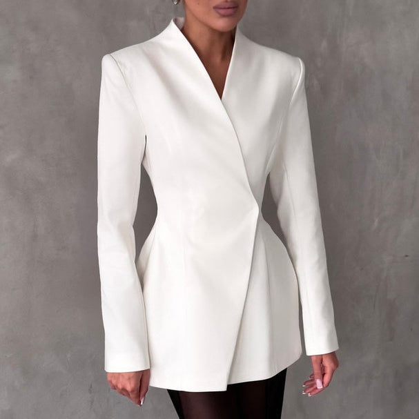 White Lapel Blazers