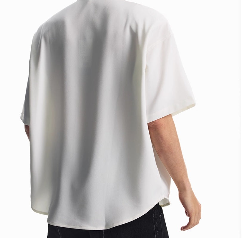 Summer Anti-wrinkle Design White Shirt For Men