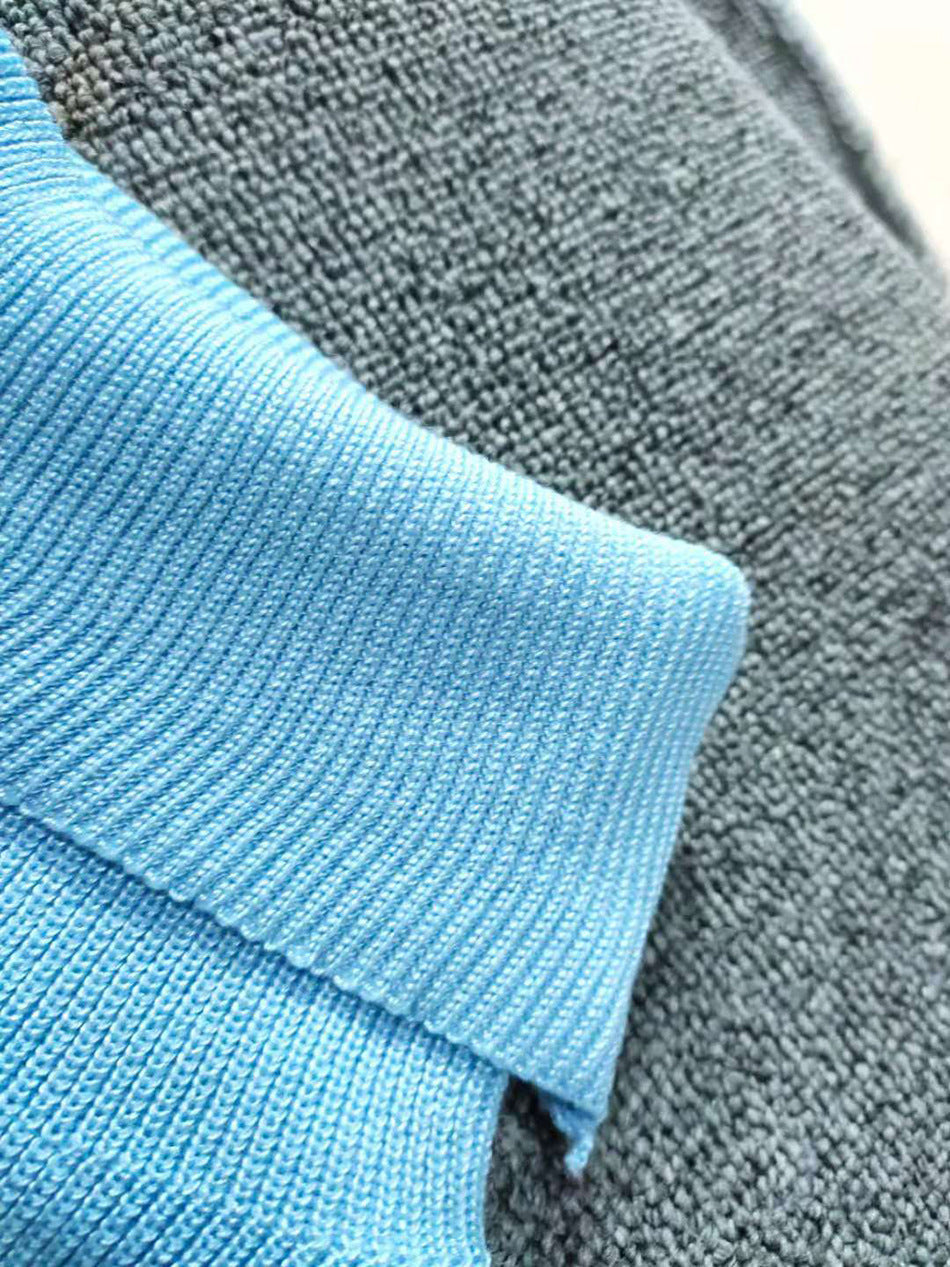 Casual Knitted Two-piece Turtleneck And Wide Leg Pants Women Loose Pullover Sweater Suit