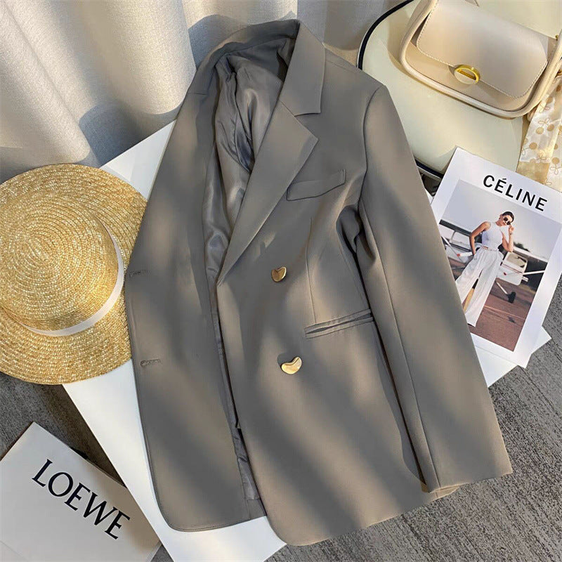 New High-end British Style French Texture Suit Jacket For Women