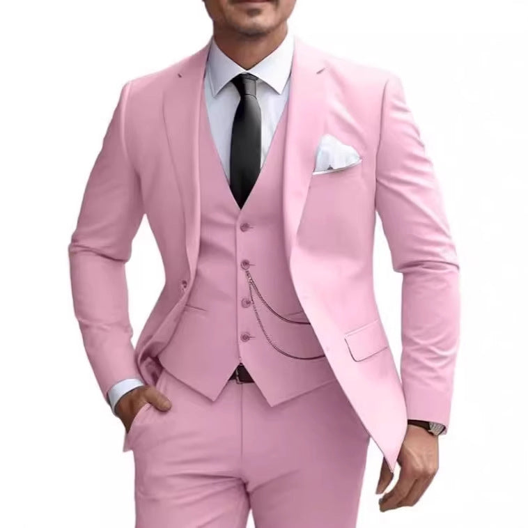 Traje de negocios ajustado para hombre, estilo banquete, formal.