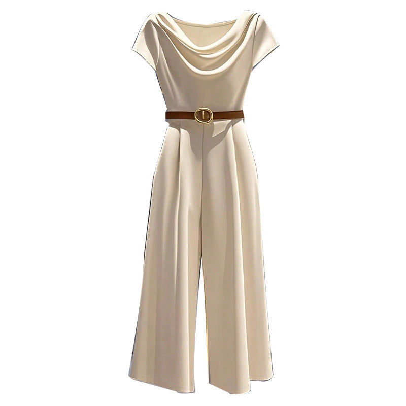 Elegant Style Satin Jumpsuit