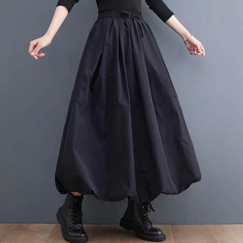 Fashion Personality New Solid Skirt Women
