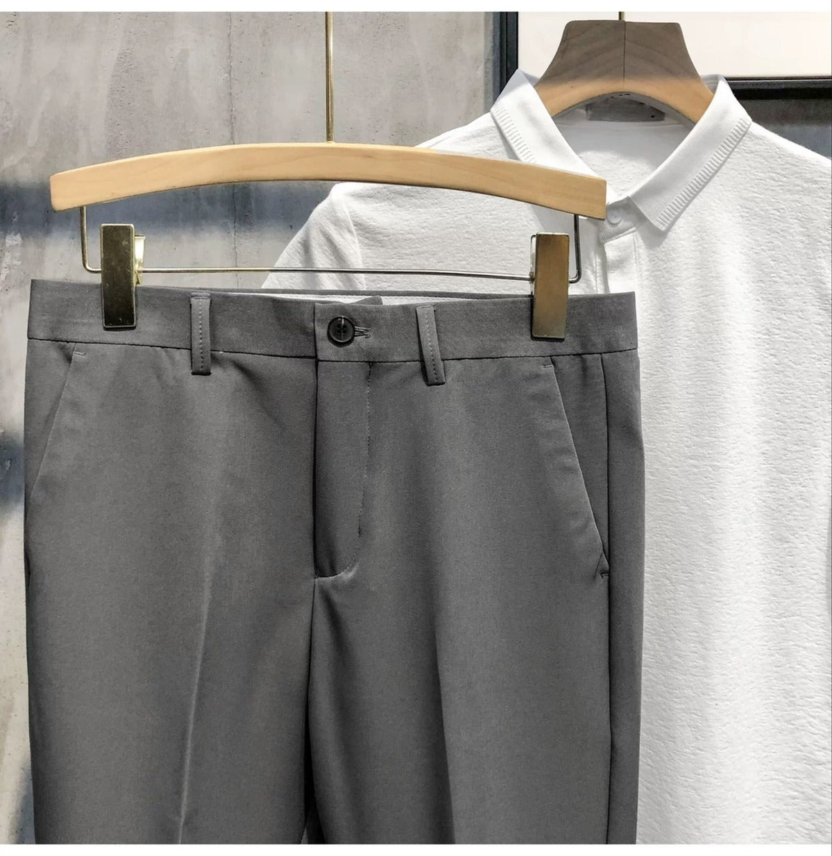 Men's Casual Slim All-match Cropped Pants