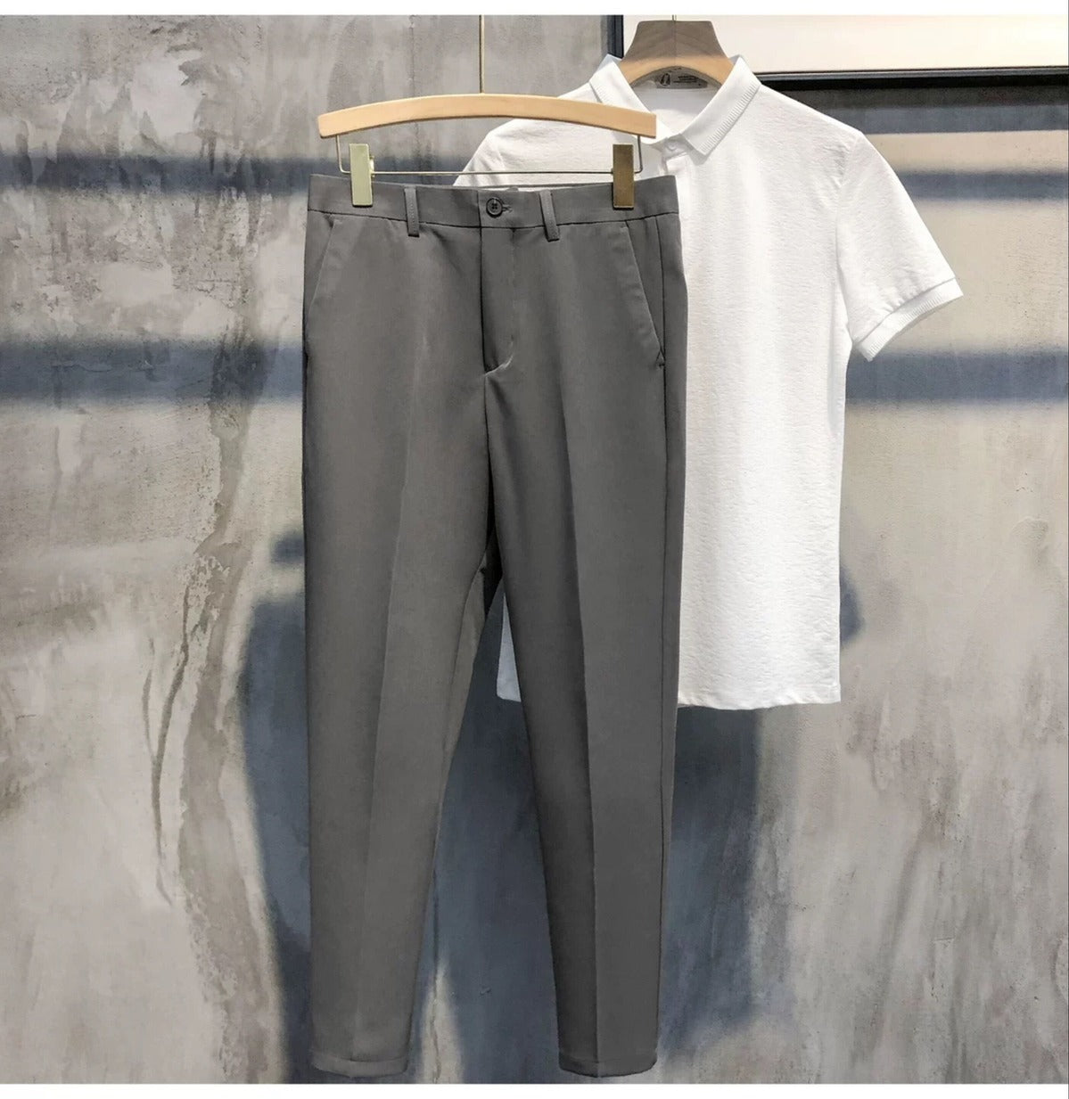 Men's Casual Slim All-match Cropped Pants