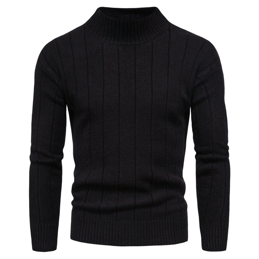 Solid Striped Men's Sweater Base
