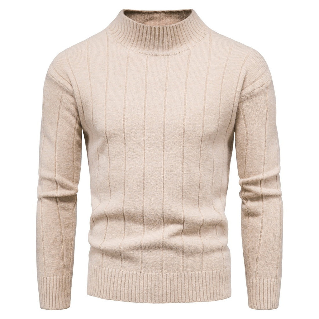 Solid Striped Men's Sweater Base