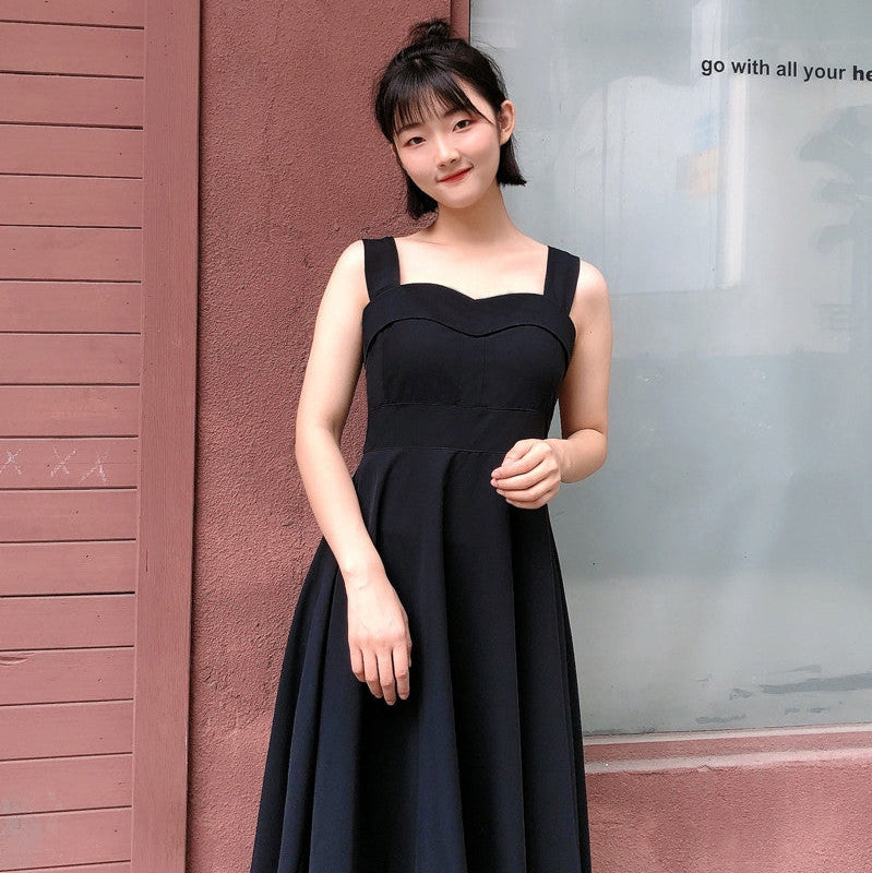 European And American Retro High-waisted Puffy Dress