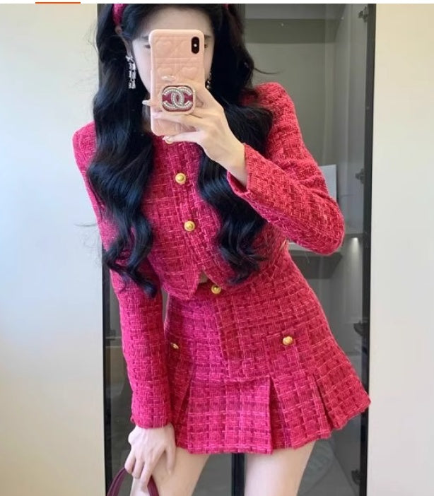 Suit Socialite Slimming Short Top Coat High Waist
