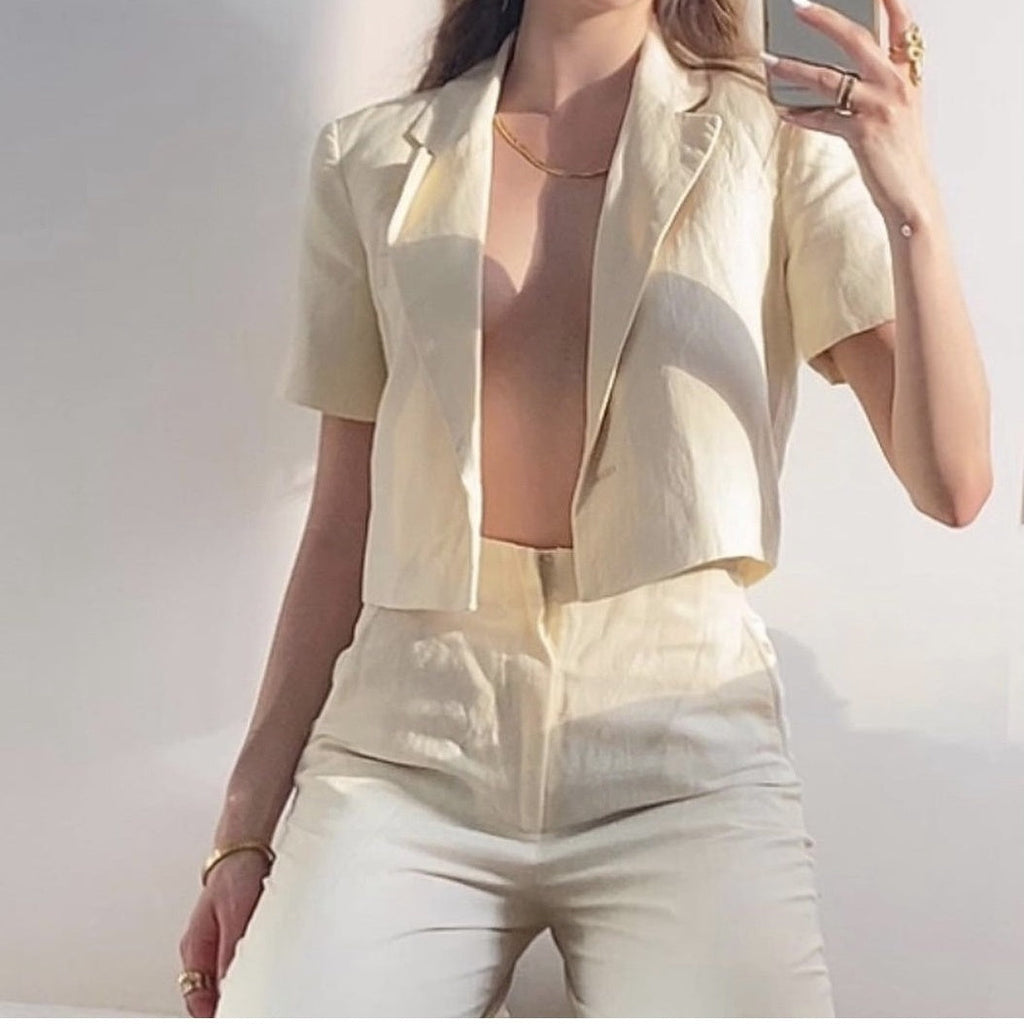 Suit Summer French Short-sleeved Suit Pants