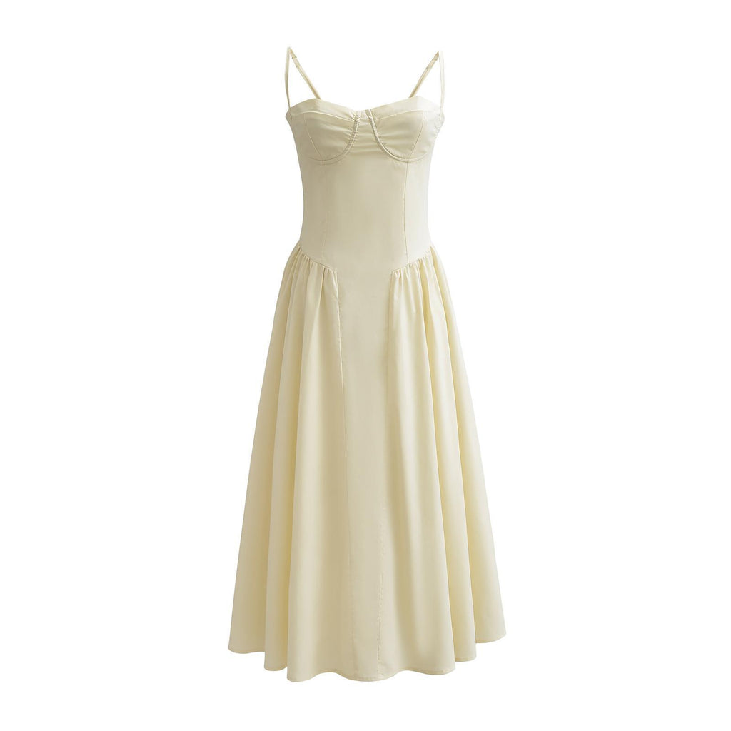 Women's Retro Long Palace Style Dopamine Sling Dress