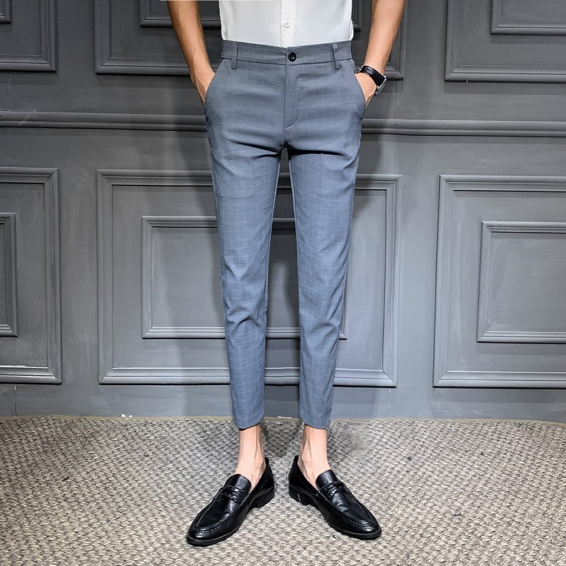 Plaid suit pants
