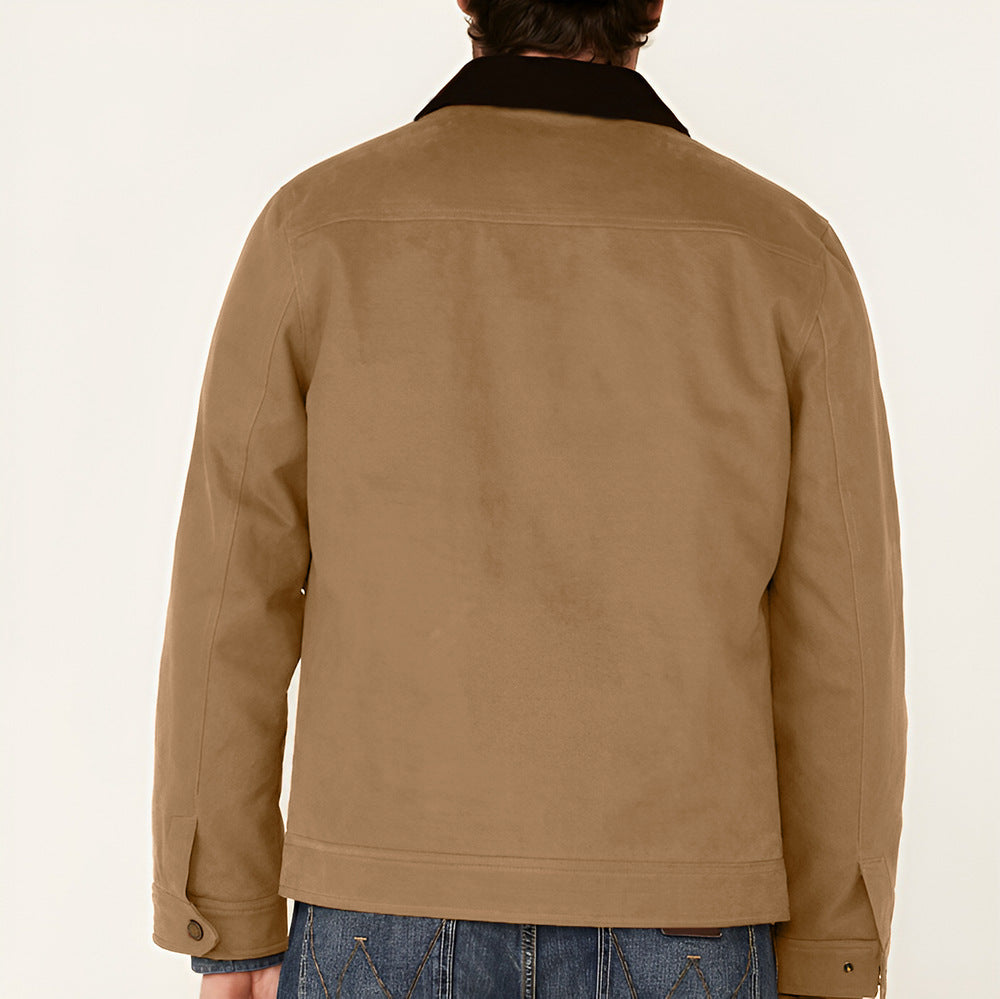 Men's Spring And Autumn Casual Cotton Canvas Jacket