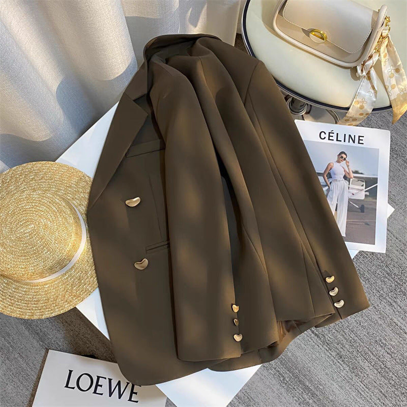 New High-end British Style French Texture Suit Jacket For Women