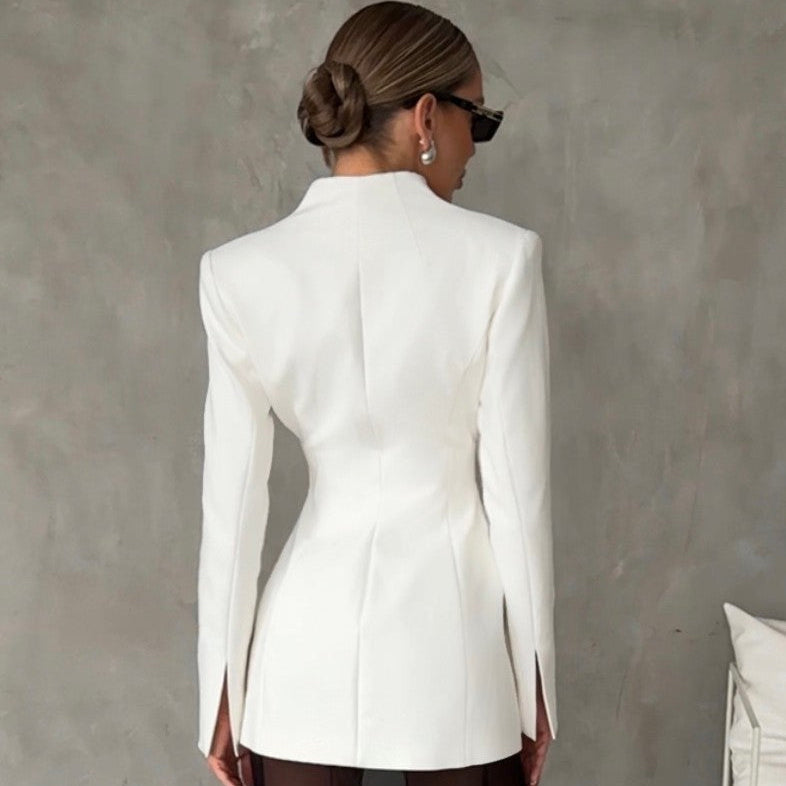 White Lapel Blazers