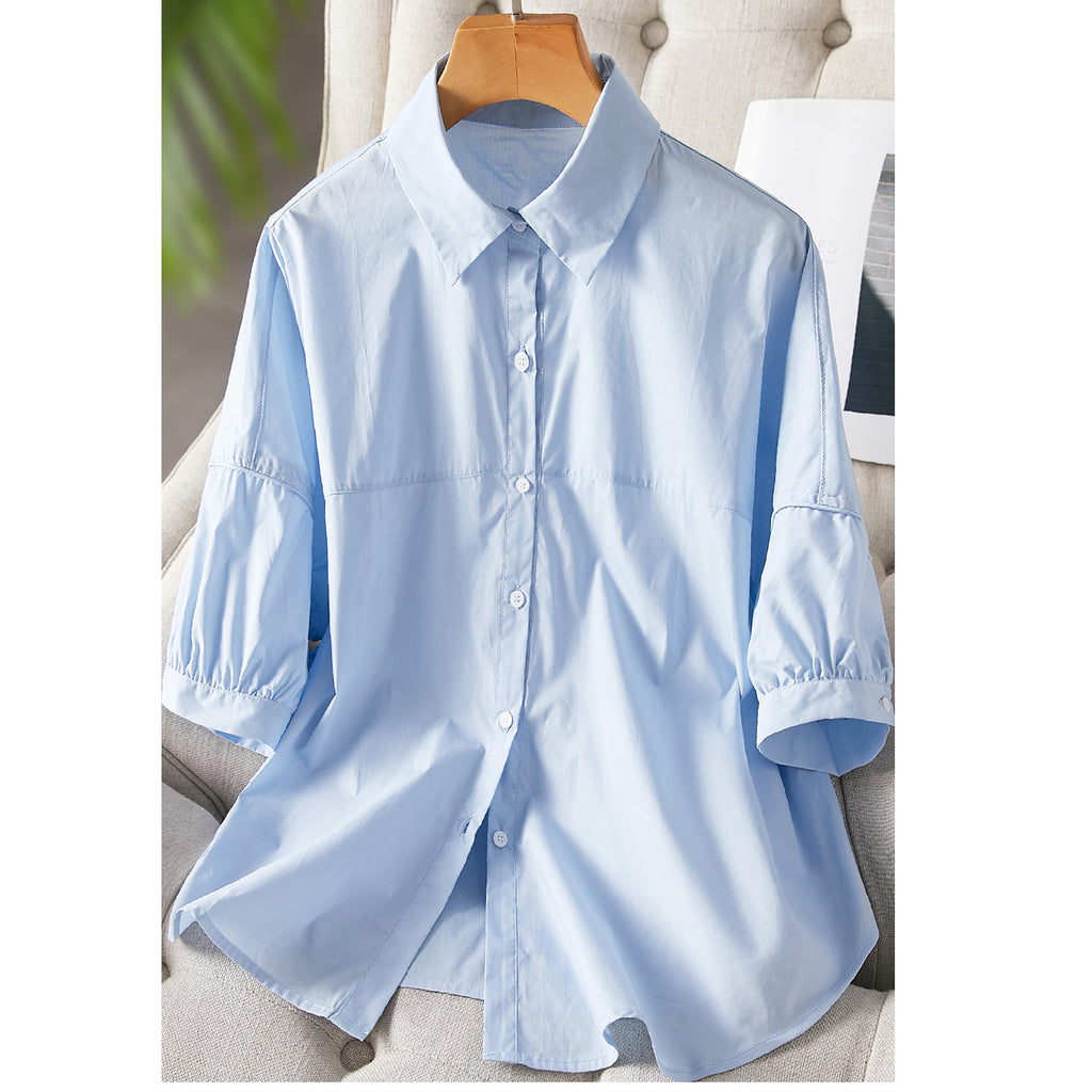 Loose Slim-fit Casual Shirt Pure Cotton Shirt