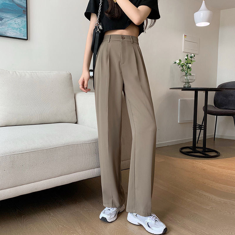 New High-grade Summer Straight Casual Suit Pants For Women