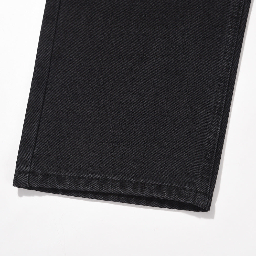 Fashion Solid Color Basic Jeans Men