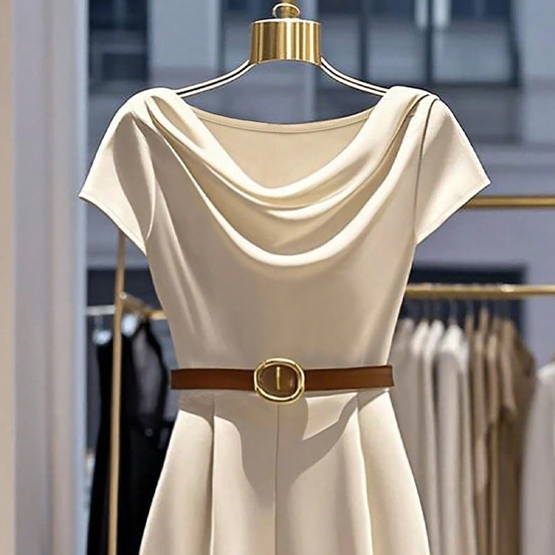 Elegant Style Satin Jumpsuit