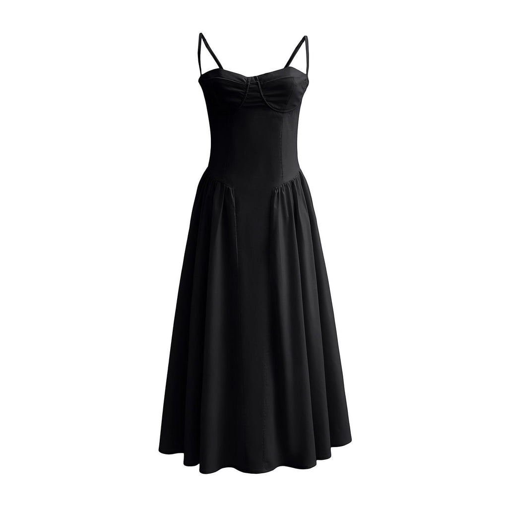 Women's Retro Long Palace Style Dopamine Sling Dress