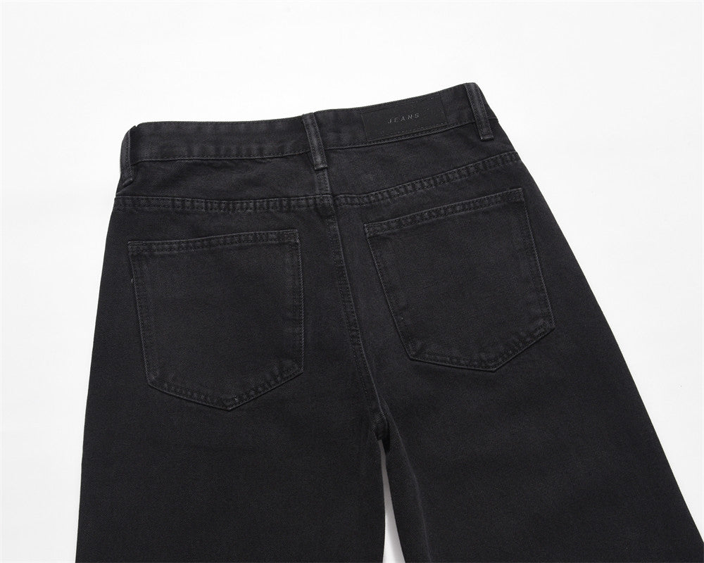 Fashion Solid Color Basic Jeans Men